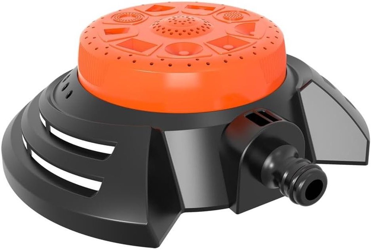 Multifunctionele Sproeier - Gazonsproeier Tuinsproeier - Gazon Water Geven - 9 Sproei Functies - 540 g - Zwart