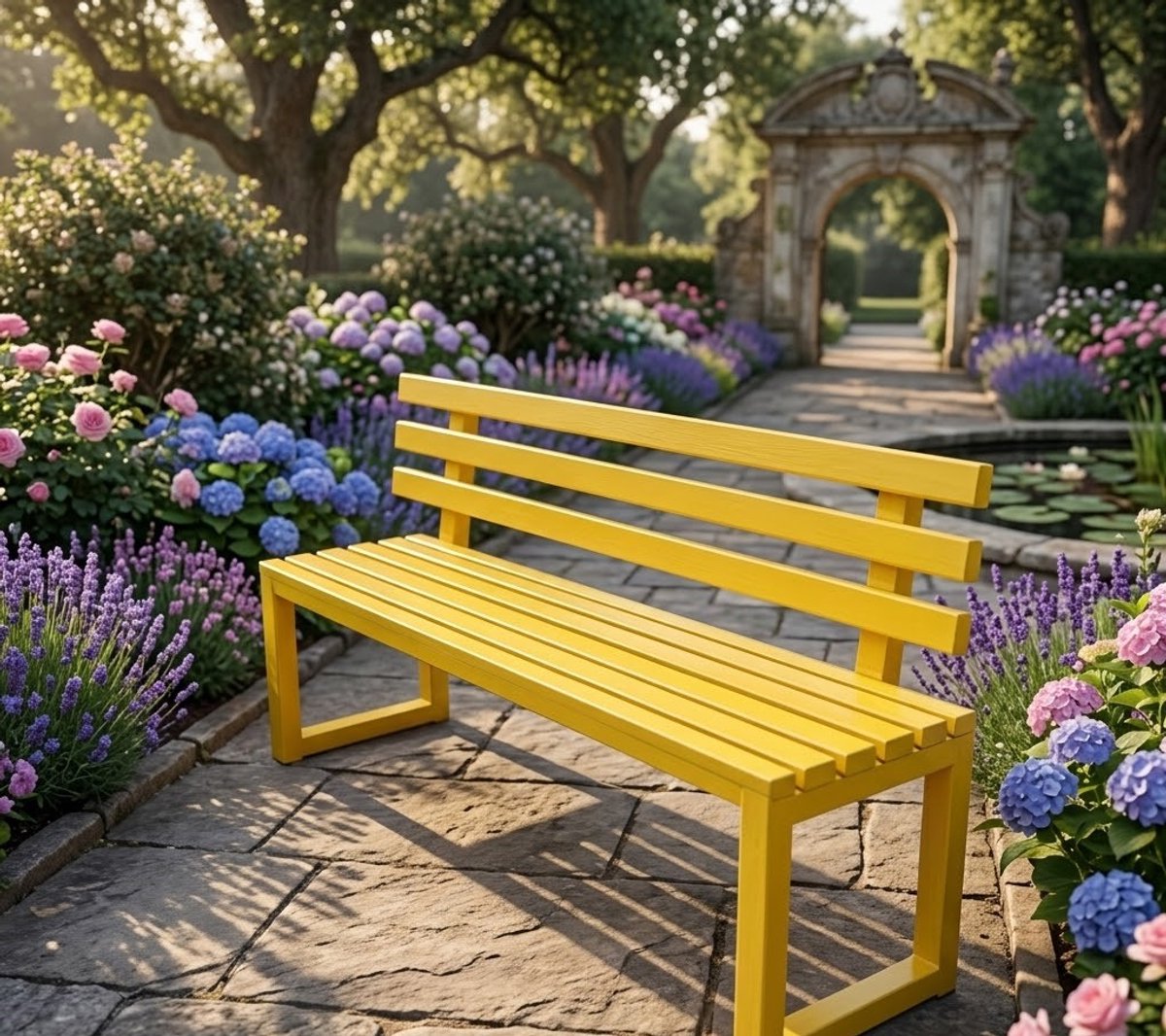 Luxe Weerbestendige Metalen Tuinbank 180 cm – Geïntegreerd Gelast Frame, Extra Sterk tot 600 kg, Comfortabele Rugleuning & Brede Zitting, Parkbank voor Tuin, Balkon en Veranda