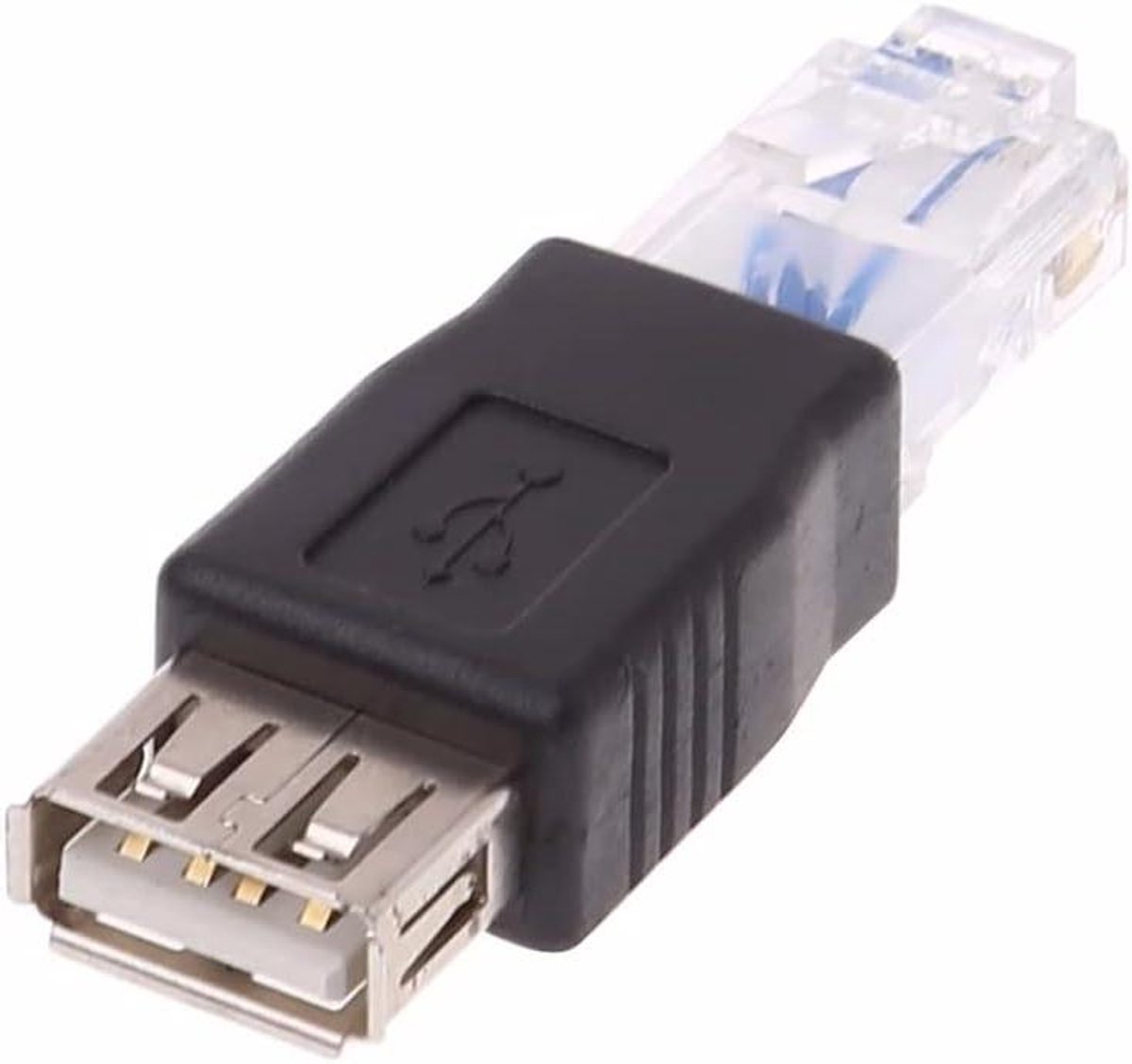 USB naar Ethernet Adapter - Netwerk Kabel Converter - Netwerk Verbinding Maken - RJ45 Male naar USB Female