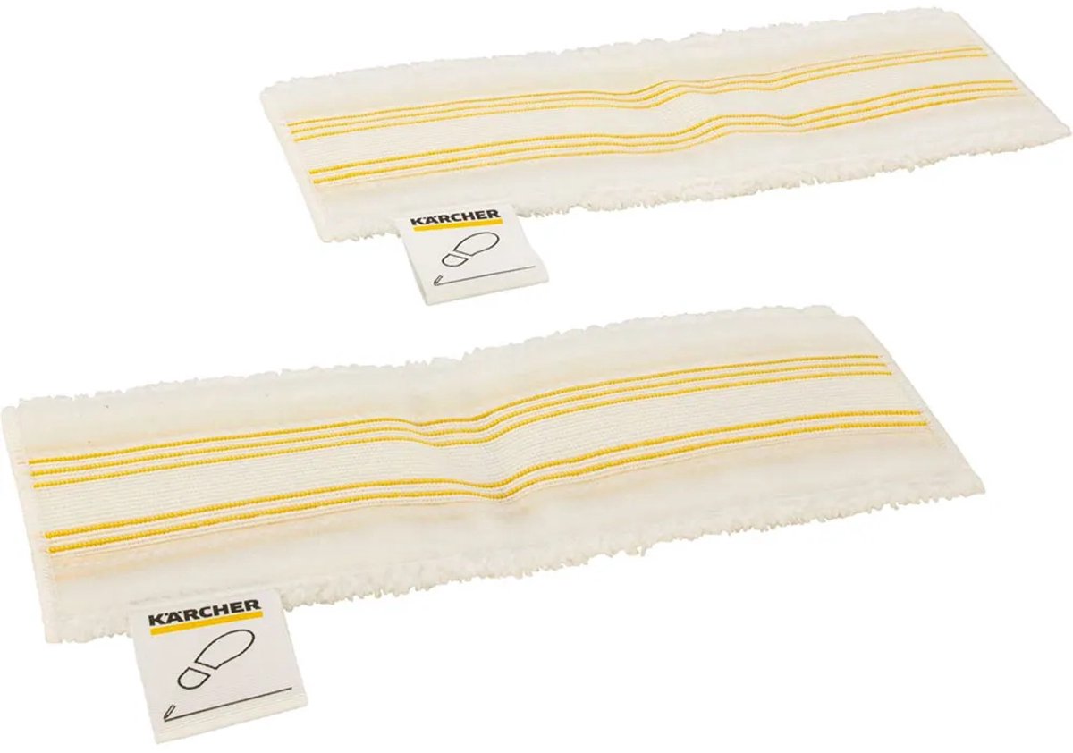 Kärcher vloerdoeken EasyFix voor stoomreinigers - 2 stuks - Microvezel - Klittenbandbevestiging – foto 3