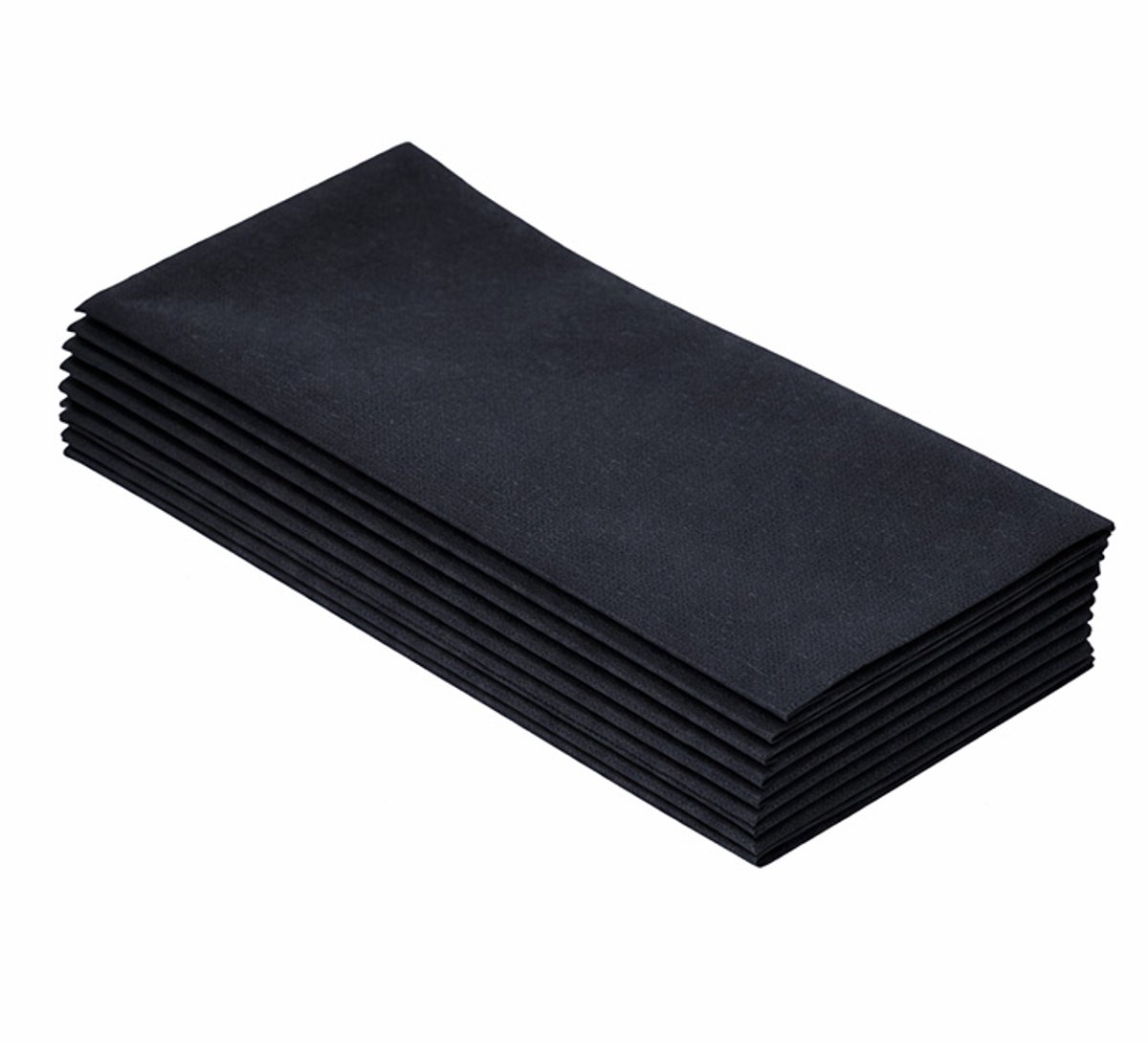 Servet Airlaid Zwart 48x48cm 1/8 vouw - 1.000 st/ds.