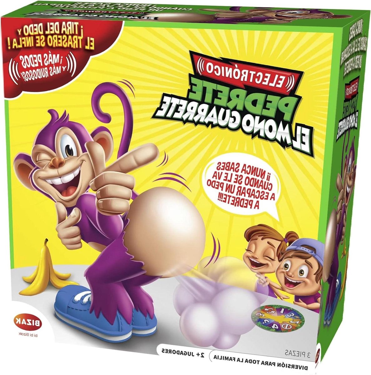 Pedrete de Aap - Scheet spel - Gezinsspel spelen - Opgblazende rug - Única - Meerkleurig