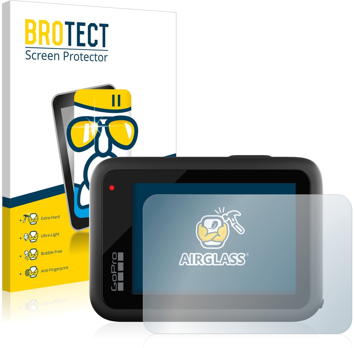 Screenprotector voor GoPro Hero 10 Black Beschermglas transparant