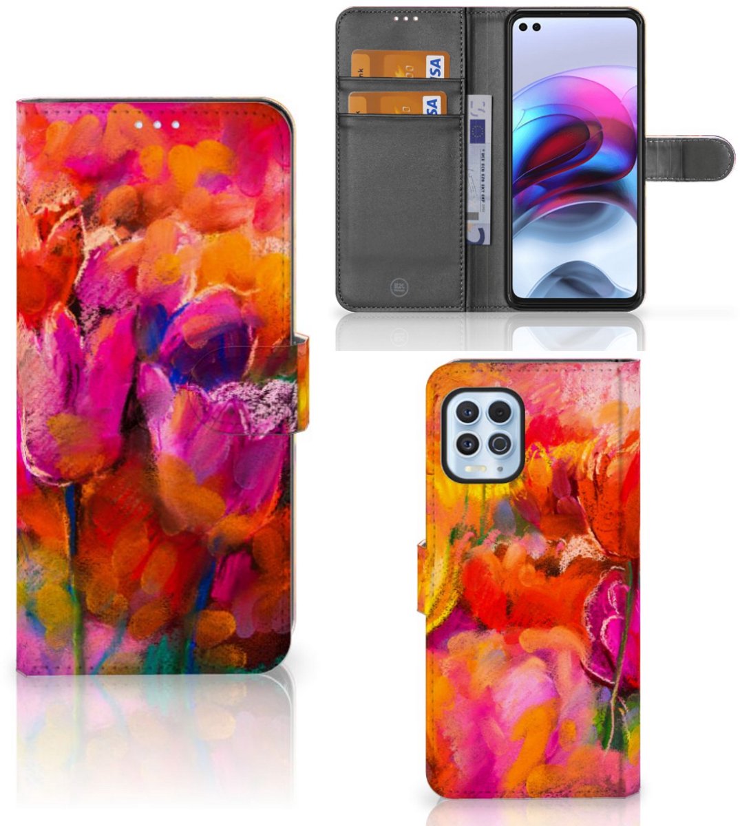 Hoesje Motorola Moto G100 Tulips