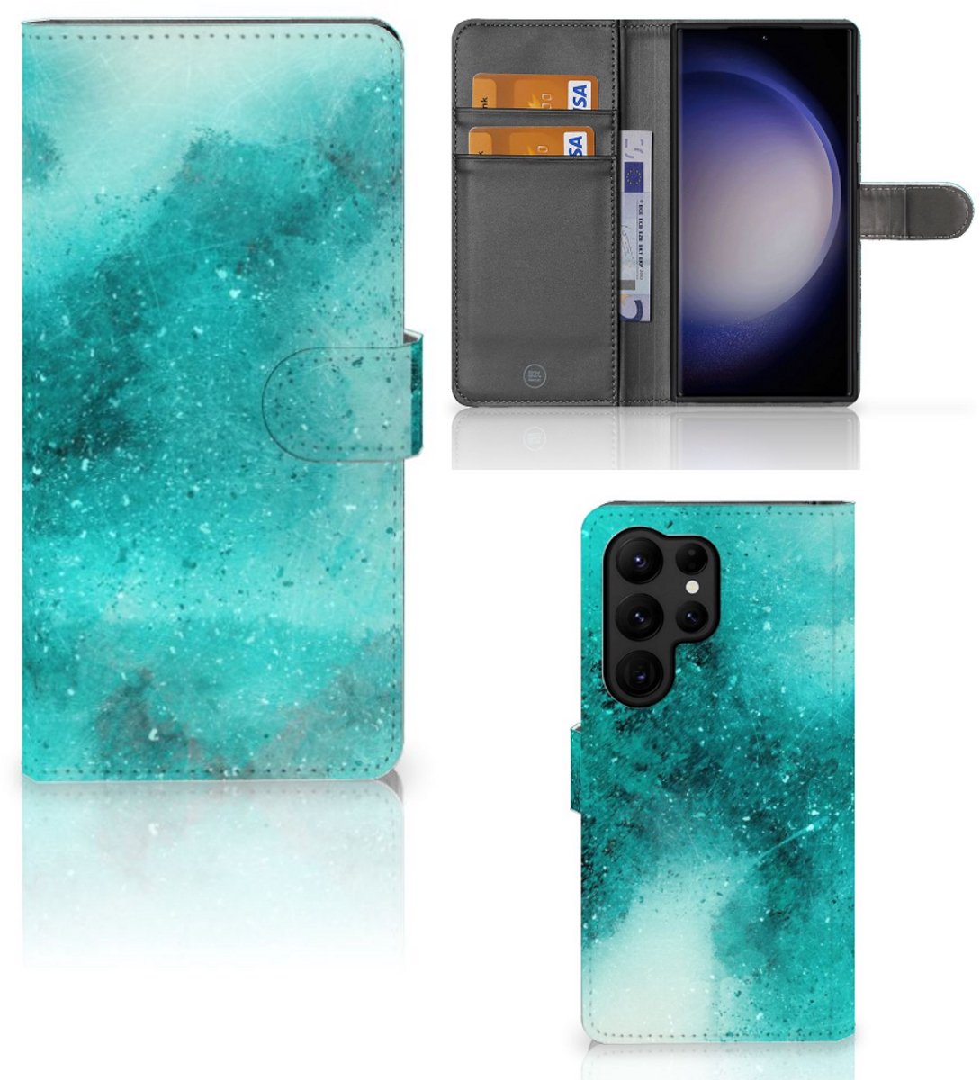 Hoesje Samsung Galaxy S23 Ultra Painting Blue