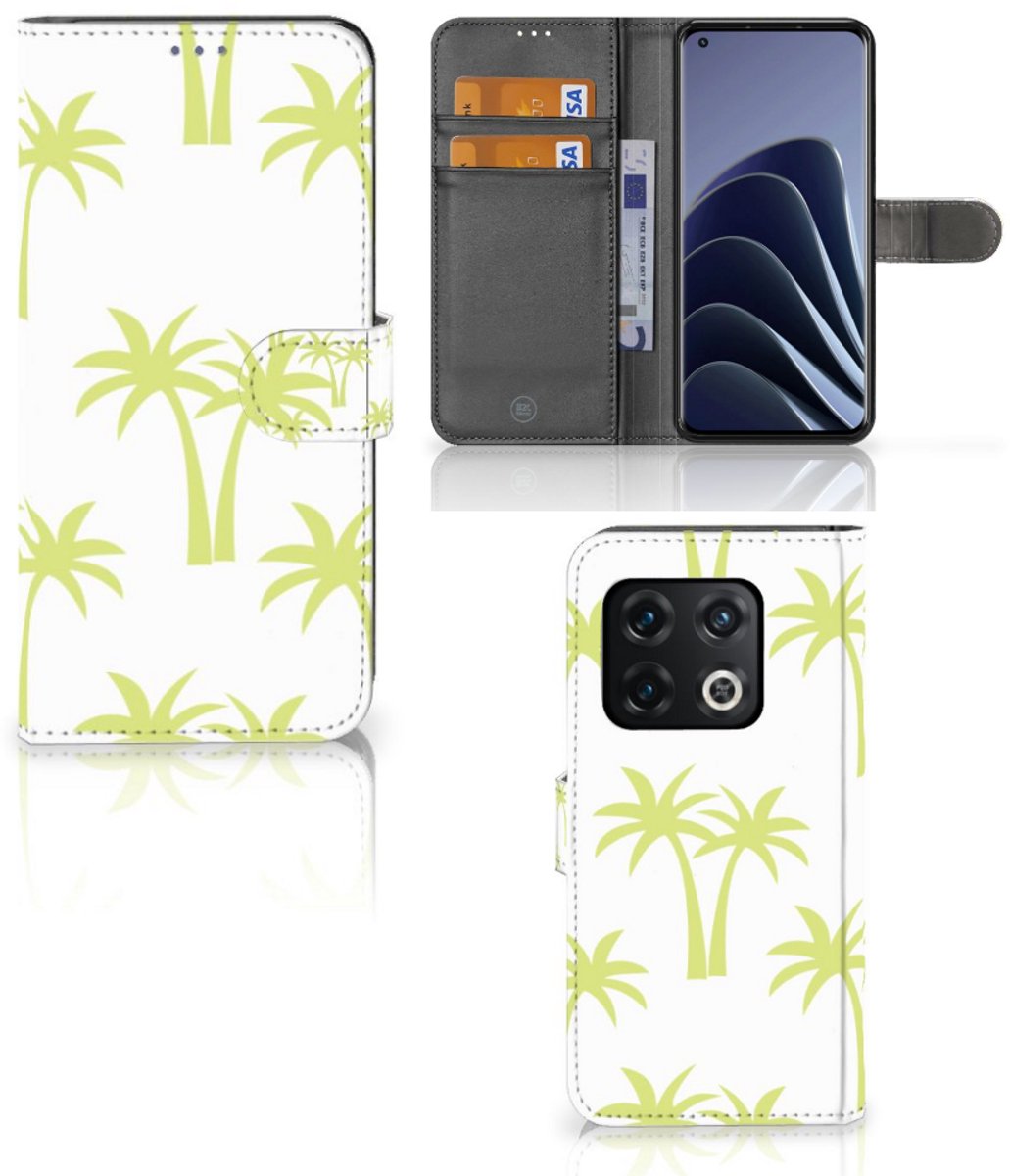 Book Case voor OnePlus 10 Pro Hoesje Palmtrees