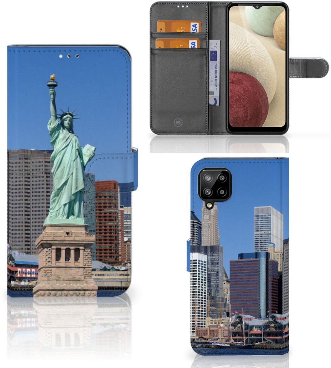 Samsung Galaxy A12 Flip Cover Vrijheidsbeeld