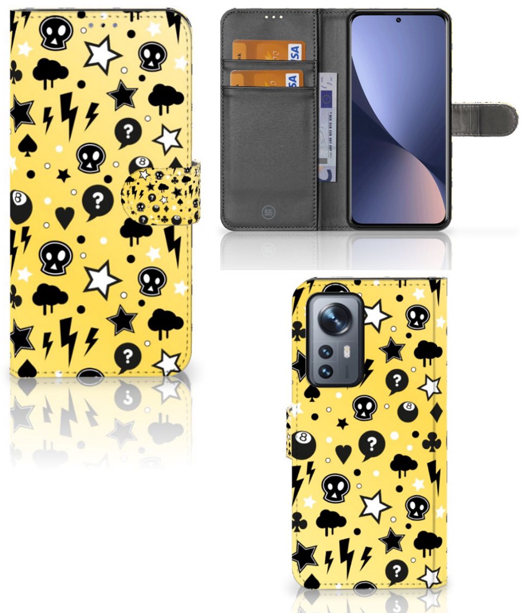 Telefoonhoesje met Naam Xiaomi 12 Pro Punk Geel