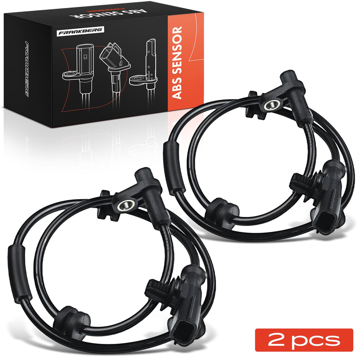 Frankberg 2x ABS Sensor Achteras voor Ford Ecosport Fiesta VI