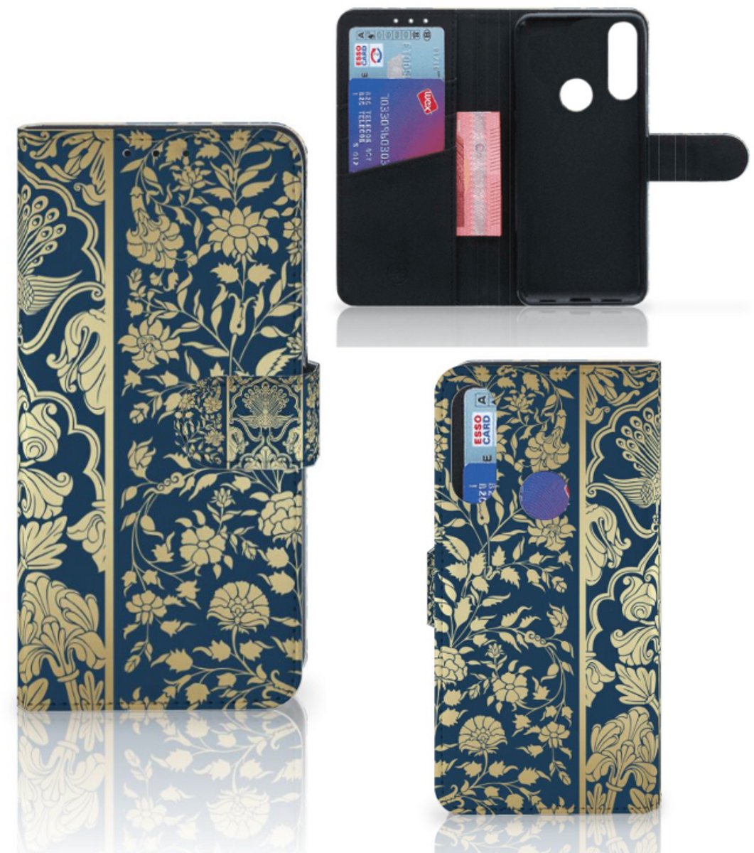 Alcatel 1S 2020 Hoesje Beige Flowers