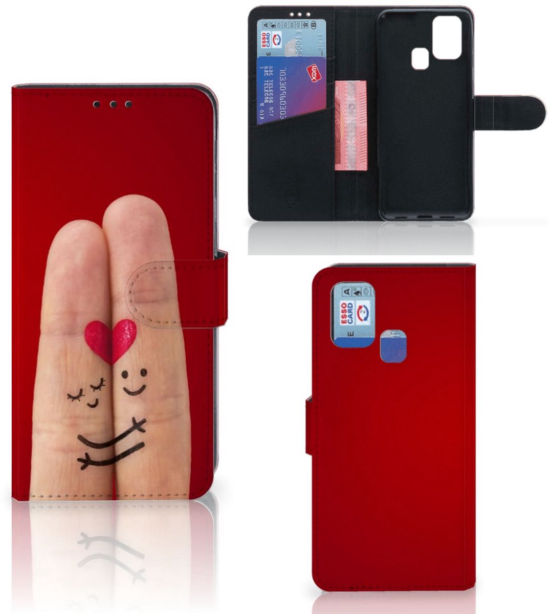 Samsung Galaxy M31 Wallet Case met Pasjes Liefde - Origineel Romantisch Cadeau