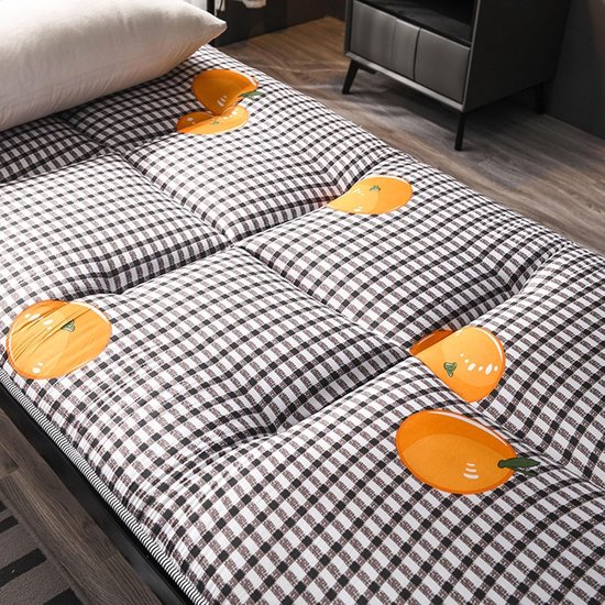 Vloermatras Opvouwbaar - Japanse Futon Tatami - Gastvrij Slapen - Drielaags Vulling - 120x200cm — afbeelding 5