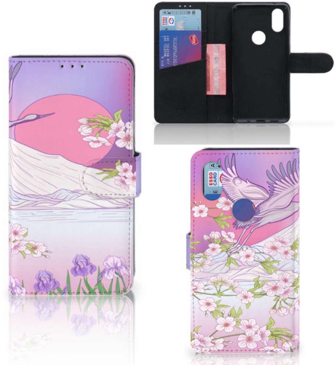Xiaomi Mi Mix 2s Telefoonhoesje met Pasjes Bird Flying