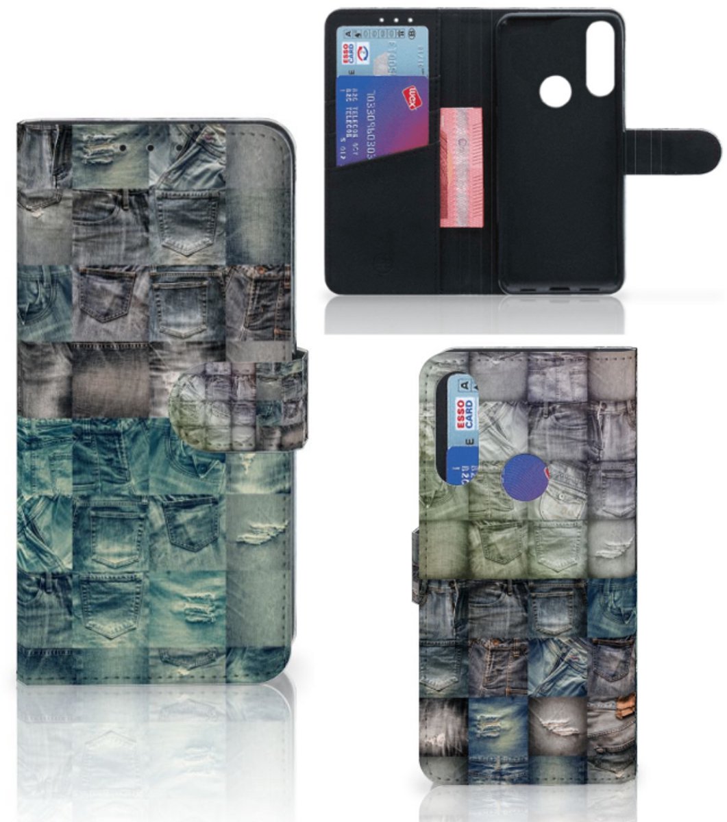 Wallet Case met Pasjes Alcatel 1S 2020 Spijkerbroeken