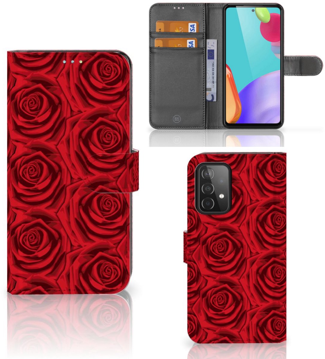 Samsung Galaxy A52 Hoesje Red Roses