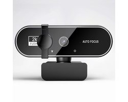 HD-webcam – 1080p, 2K, 4K USB-webcam voor de computer – Plug-and-play – Geschikt voor online onderwijs, livestreams, videoconferenties, videogesprekken en livestreaming (2K)