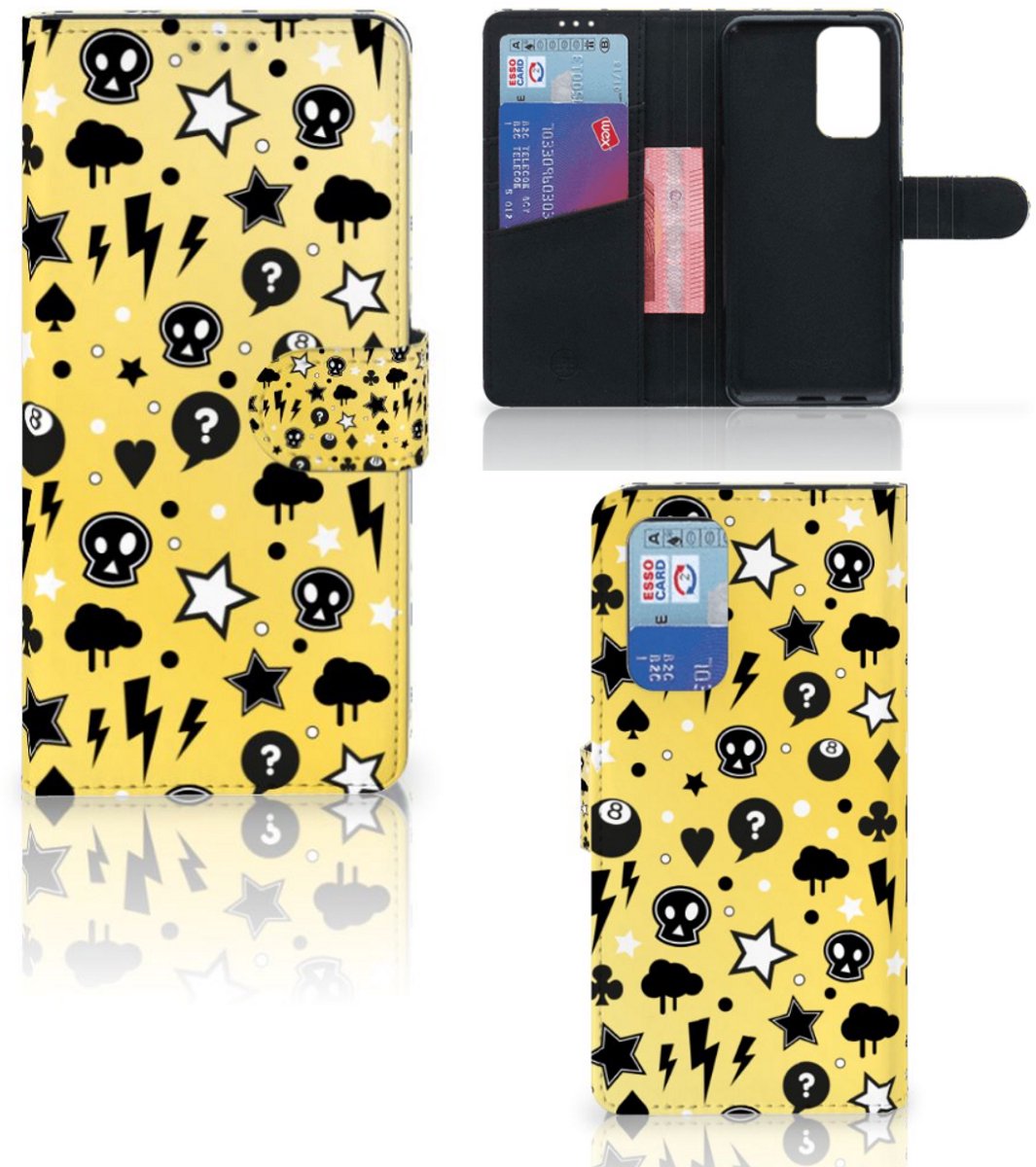 Telefoonhoesje met Naam OnePlus 9 Pro Punk Geel