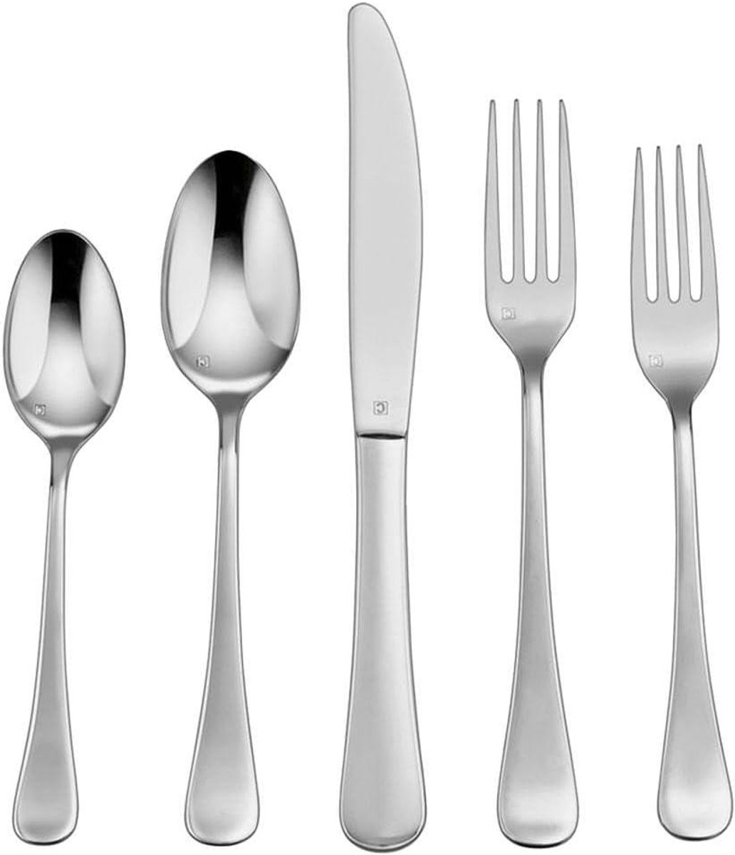 Bestekset 20-delig - Eetgerei set - Dineren aan tafel - Handgemaakt roestvrij staal - Europees formaat - Zilverkleurig