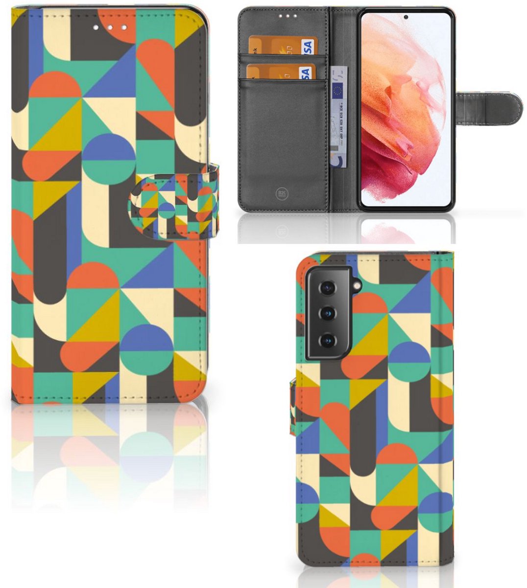 Samsung Galaxy S21 Telefoon Hoesje Funky Retro
