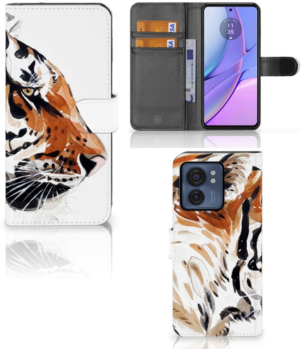 Hoesje Motorola Edge 40 Watercolor Tiger