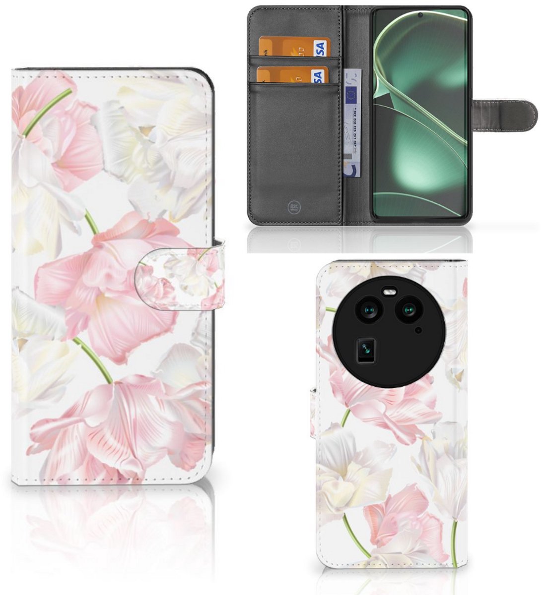 OPPO Find X6 Hoesje Lovely Flowers