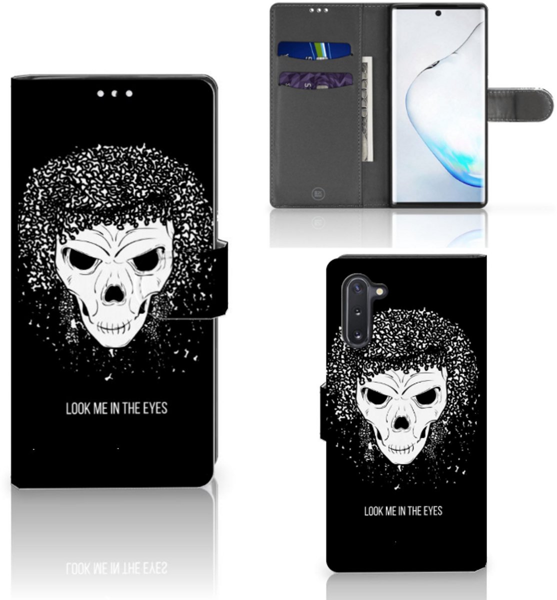 Telefoonhoesje met Naam Samsung Galaxy Note 10 Skull Hair