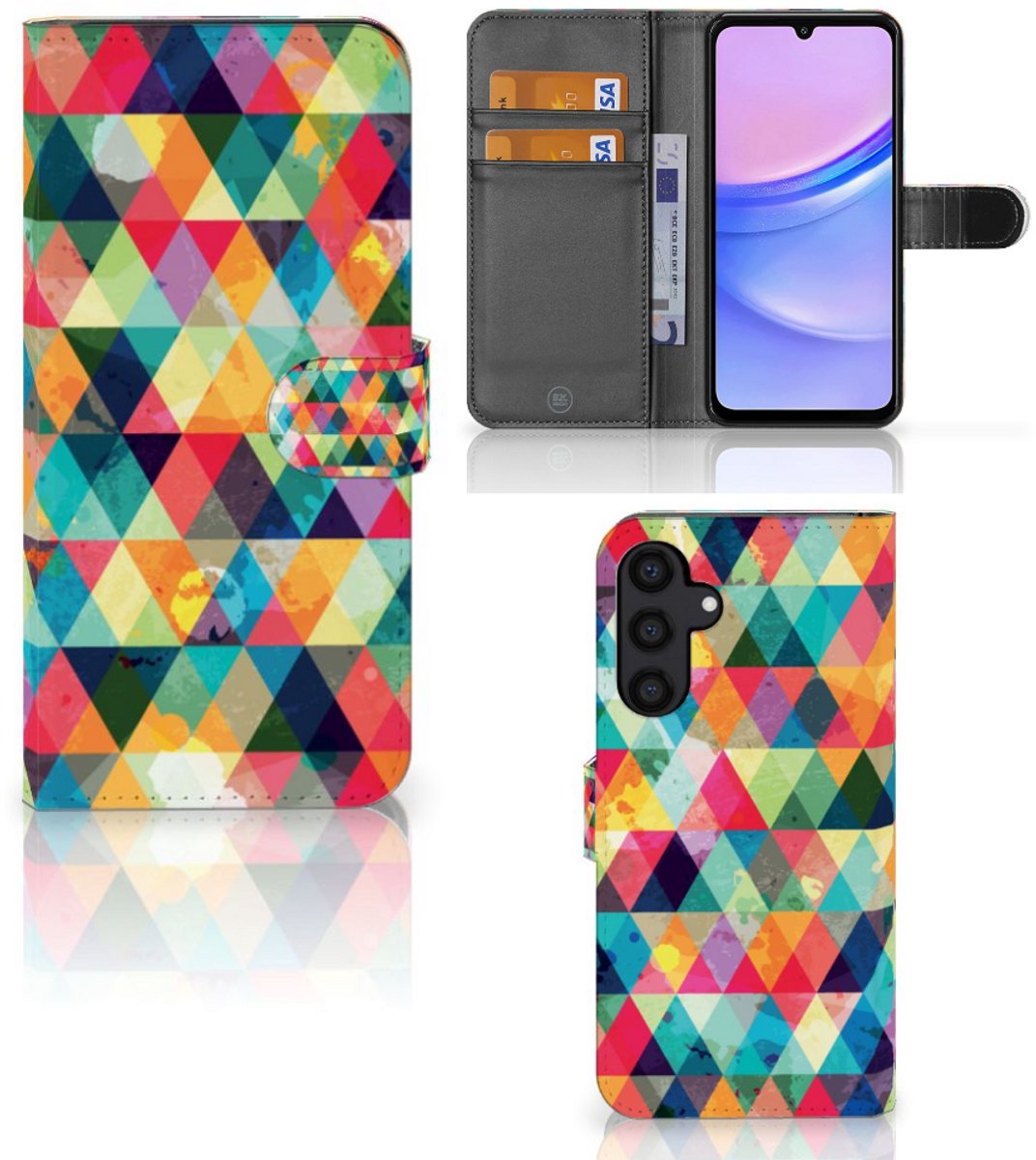 Samsung Galaxy A15 Telefoon Hoesje Geruit