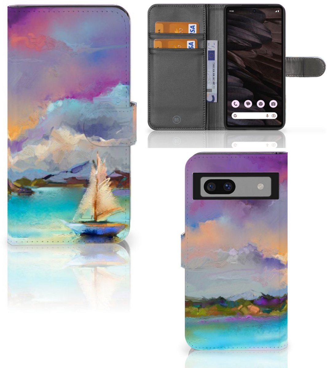 Book Case voor Hoesje Google Pixel 7A Boat