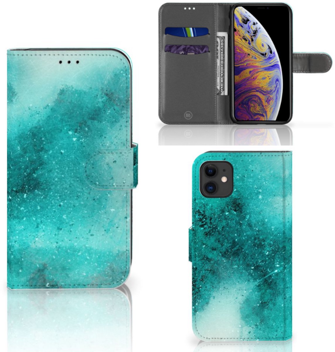 Hoesje Apple iPhone 11 Painting Blue