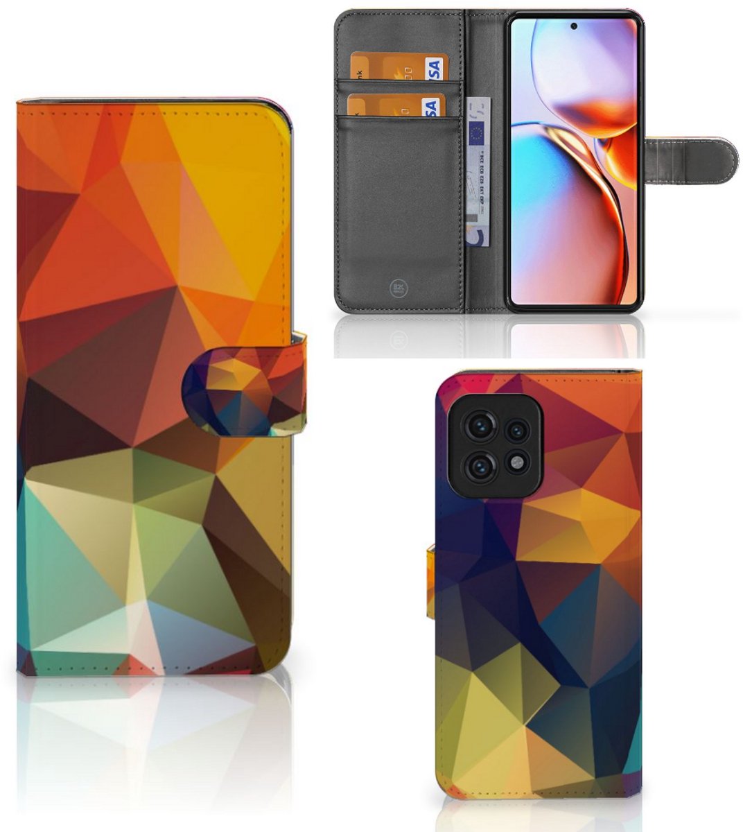 Motorola Edge 40 Pro Book Case Polygon Color
