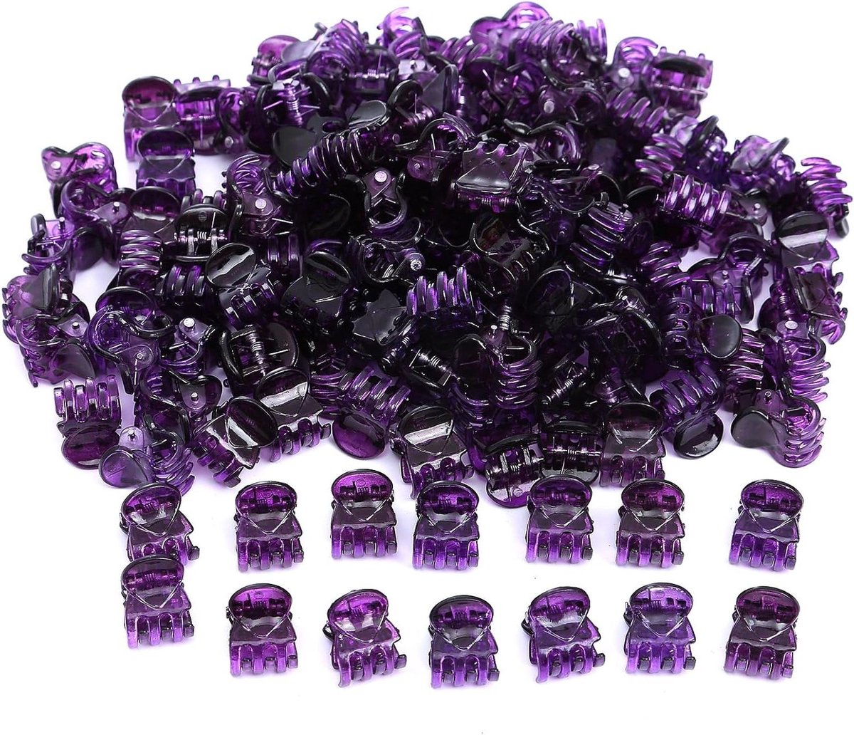 50pcs Mini Hairpins Claw Hairpin Clips Hair Clip Hair Jewelry Hairpins Girls Kids Hairpins Hair Clips Ladies for Girls Women Accessories Daily Wearing, Purple