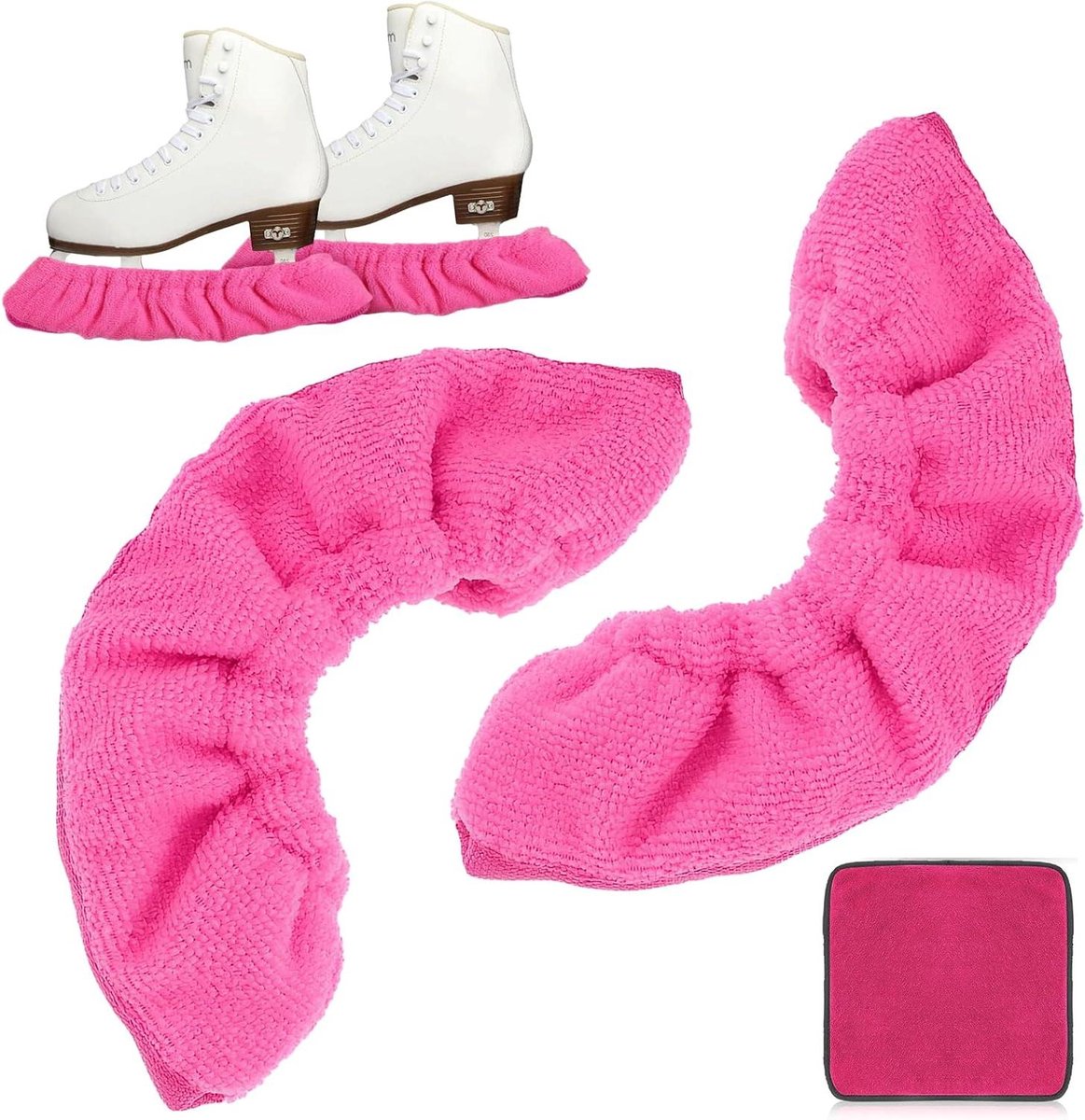 Schaatsbeschermers - Schaats covers - Schaatsen beschermen - Elastisch ontwerp - 40 cm lengte - Roze
