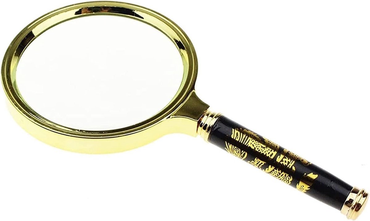 Handloep Vergrootglas - Leesloep Sieradenloep - Gedetailleerd Lezen - 10x Vergroting Acryl - 80mm Diameter