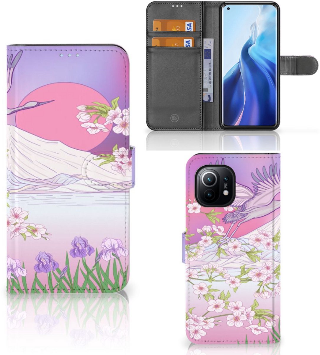 Xiaomi Mi 11 Telefoonhoesje met Pasjes Bird Flying