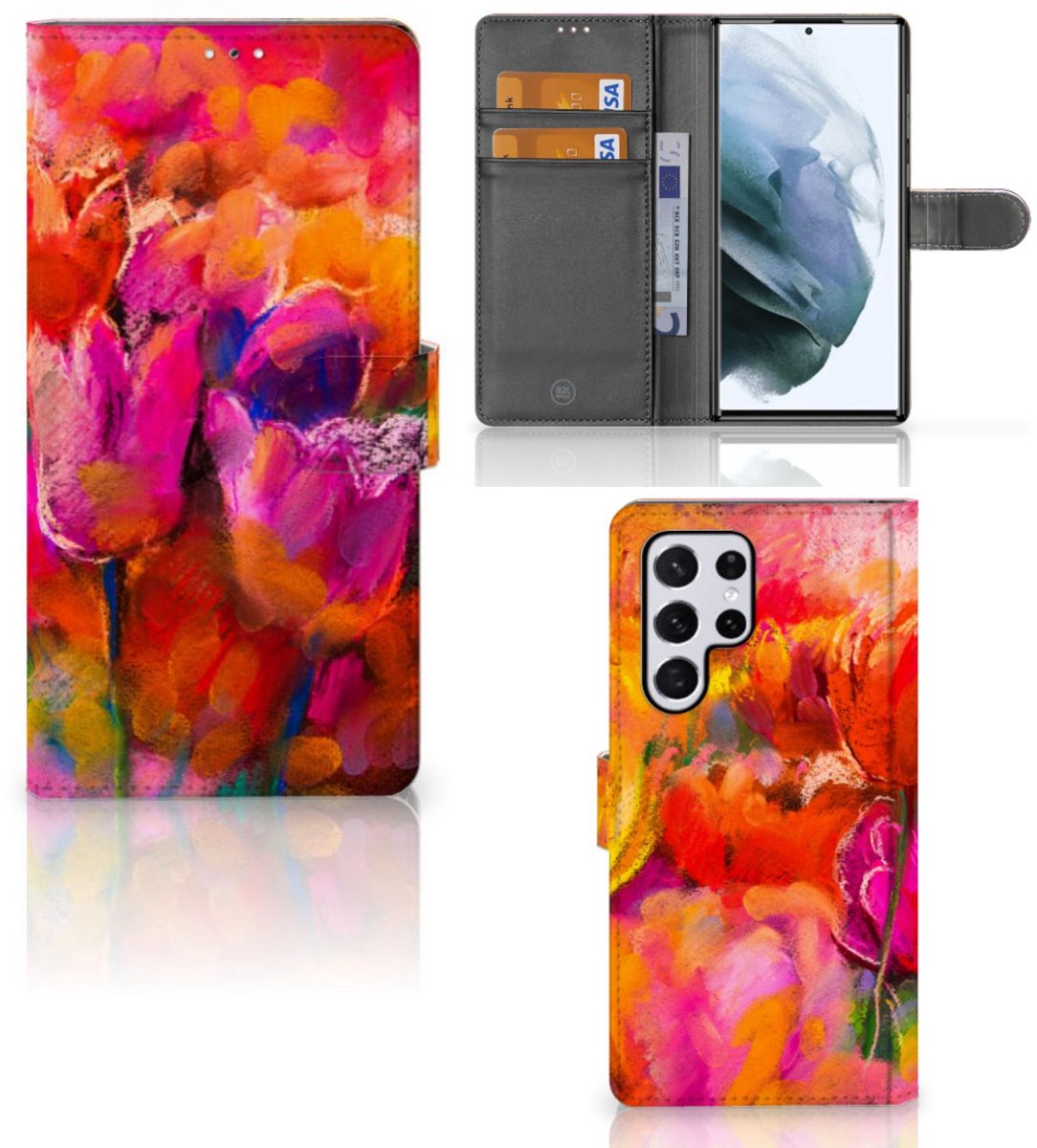 Hoesje Samsung Galaxy S22 Ultra Tulips