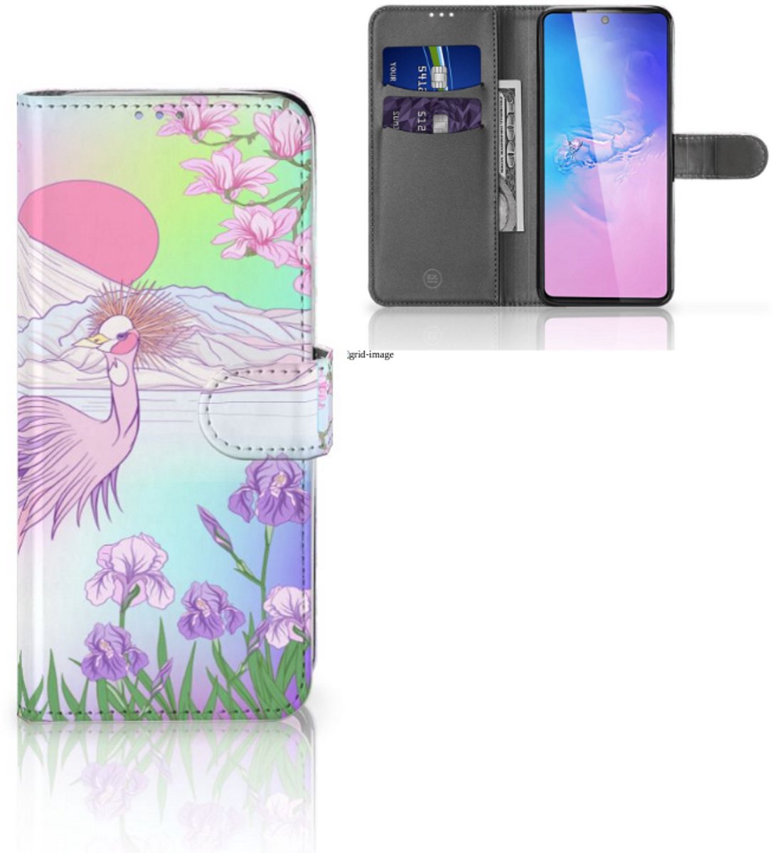 Samsung S10 Lite Telefoonhoesje met Pasjes Bird