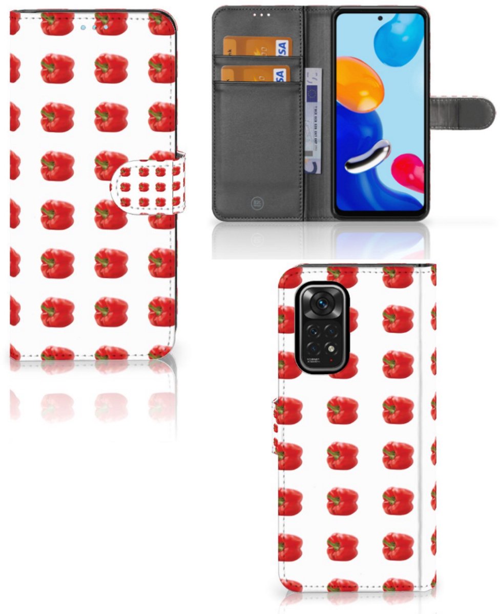 Xiaomi Redmi Note 11/11S Book Cover Paprika Red