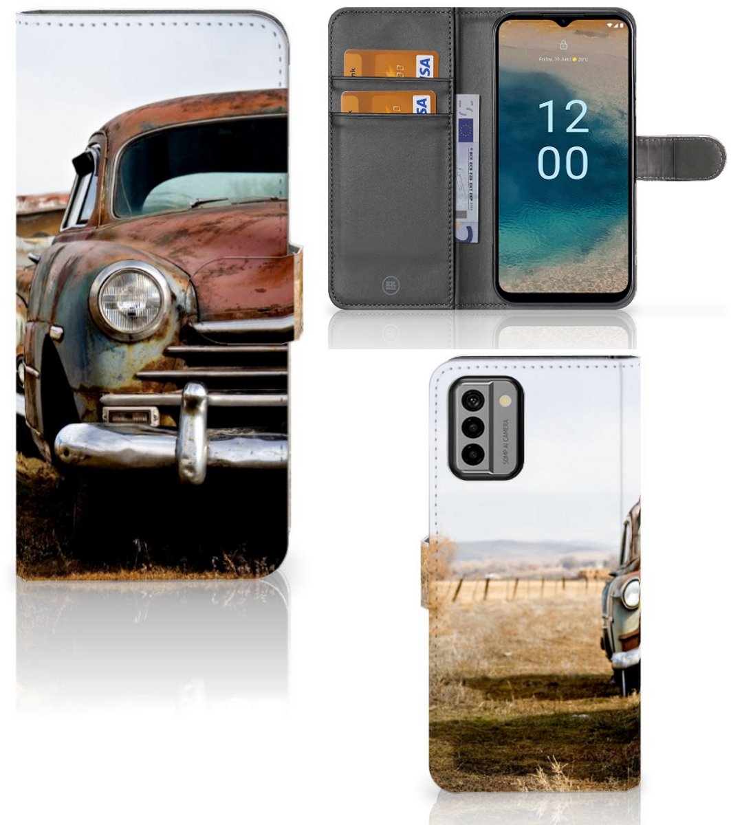 Nokia G22 Telefoonhoesje met foto Vintage Auto