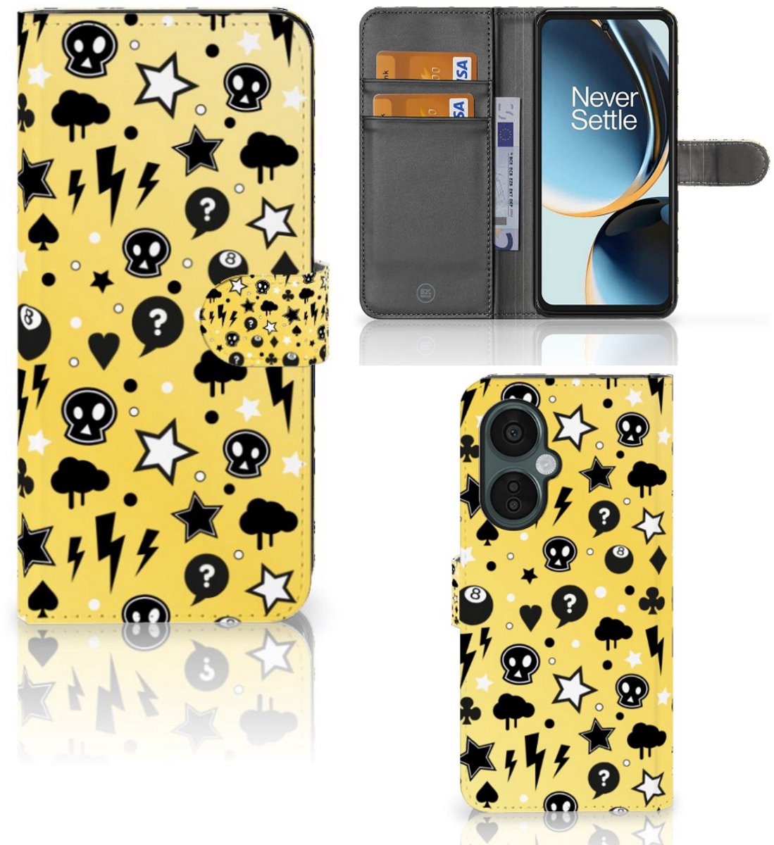 Telefoonhoesje met Naam OnePlus Nord CE 3 Lite Punk Geel