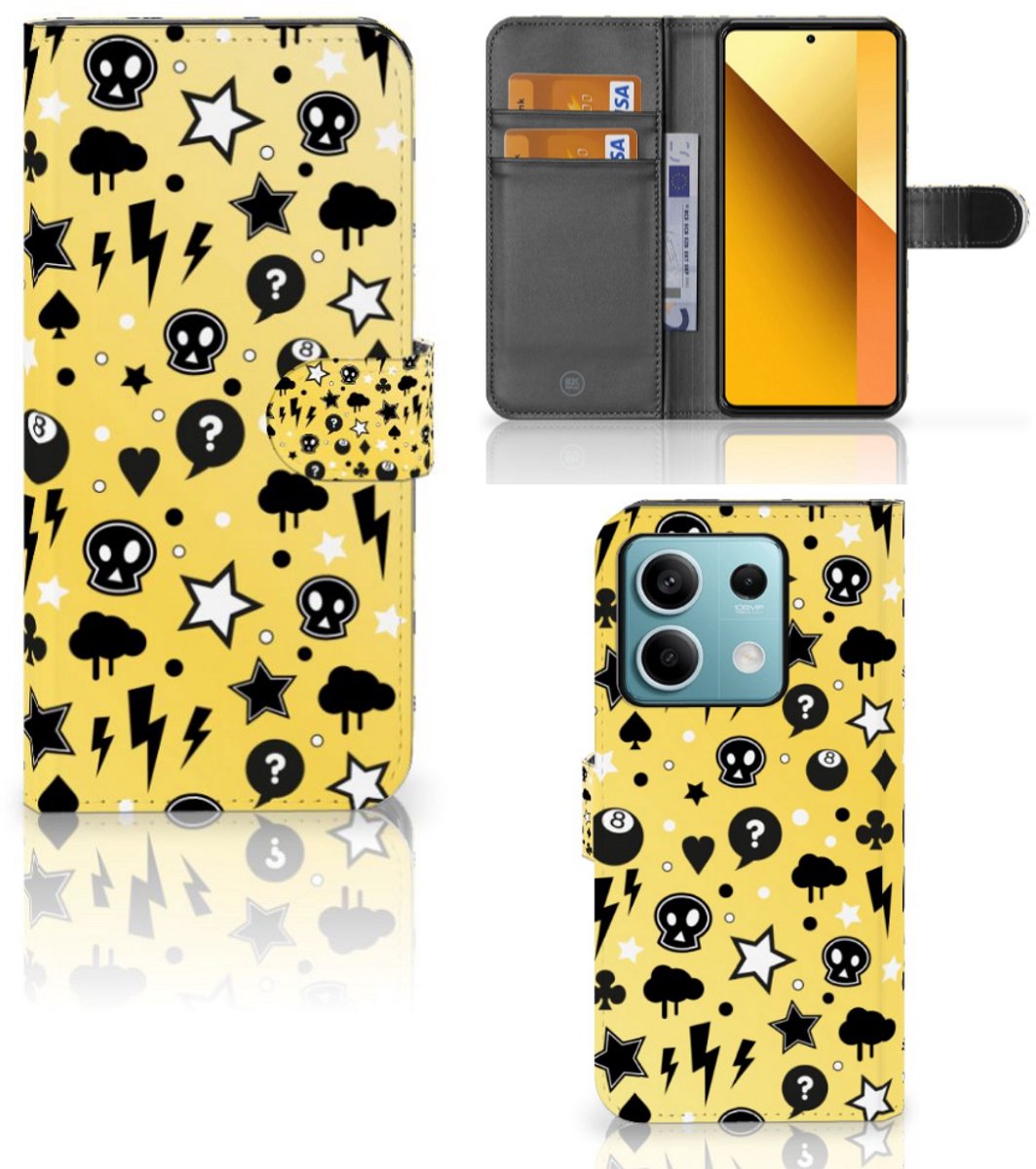 Telefoonhoesje met Naam Xiaomi Redmi Note 13 5G Punk Geel