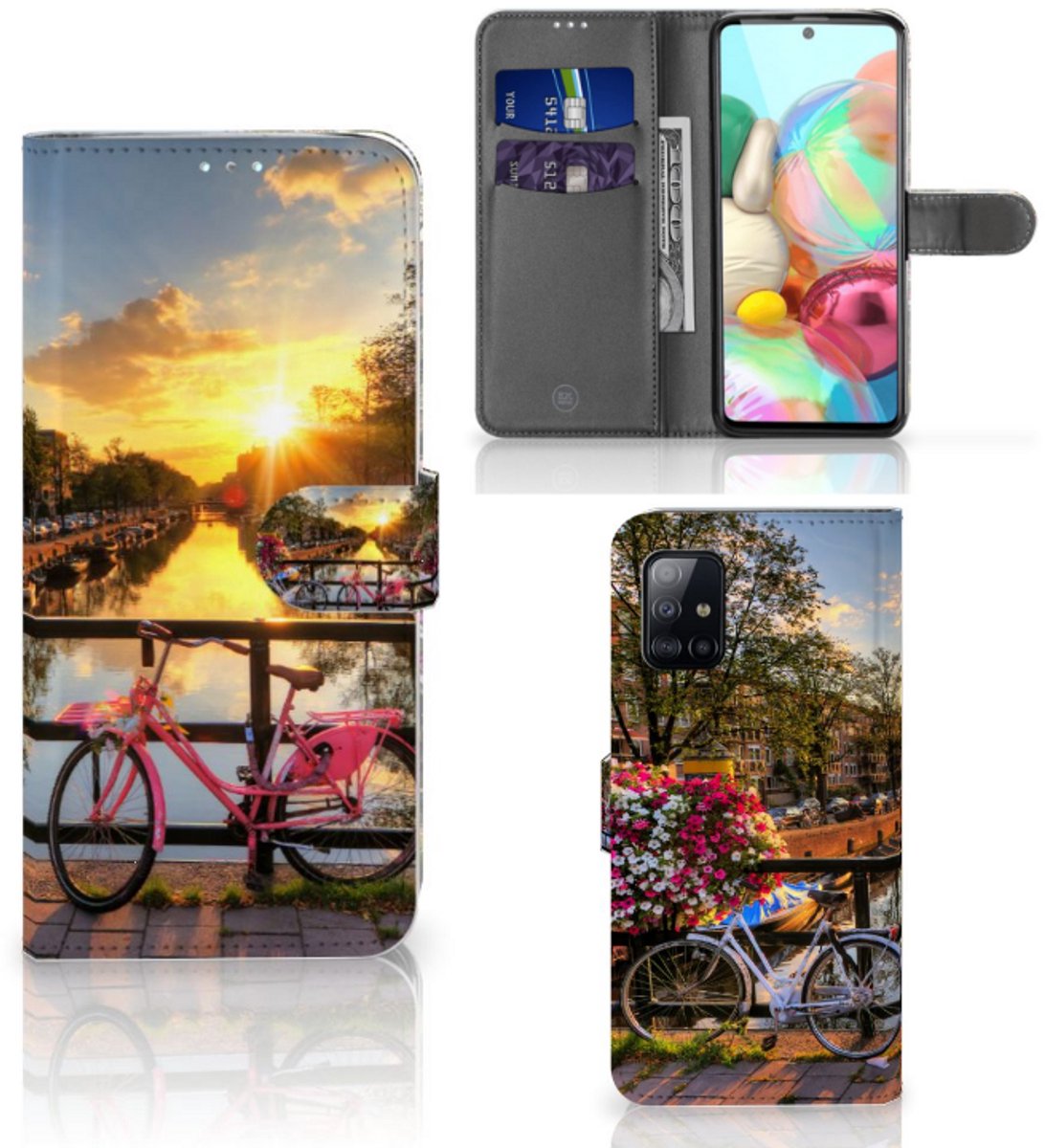 Samsung Galaxy A71 Flip Cover Amsterdamse Grachten