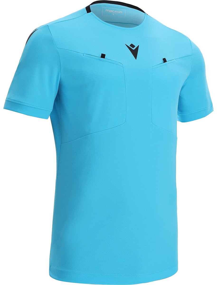Macron Frisk Scheidsrechtersshirt Korte Mouw Heren - Neon Sky | Maat: XL