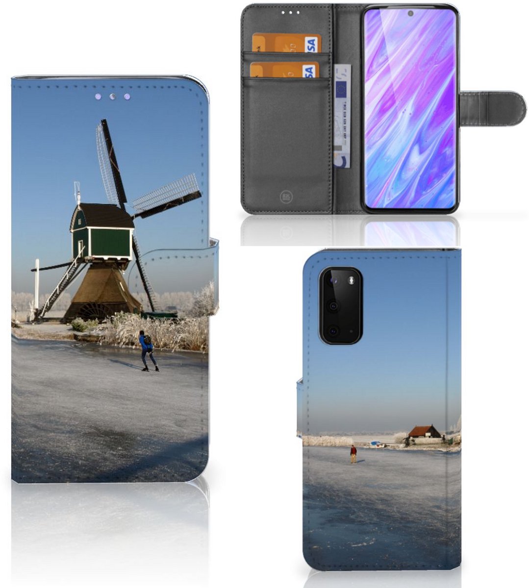Samsung Galaxy S20 Flip Cover Schaatsers