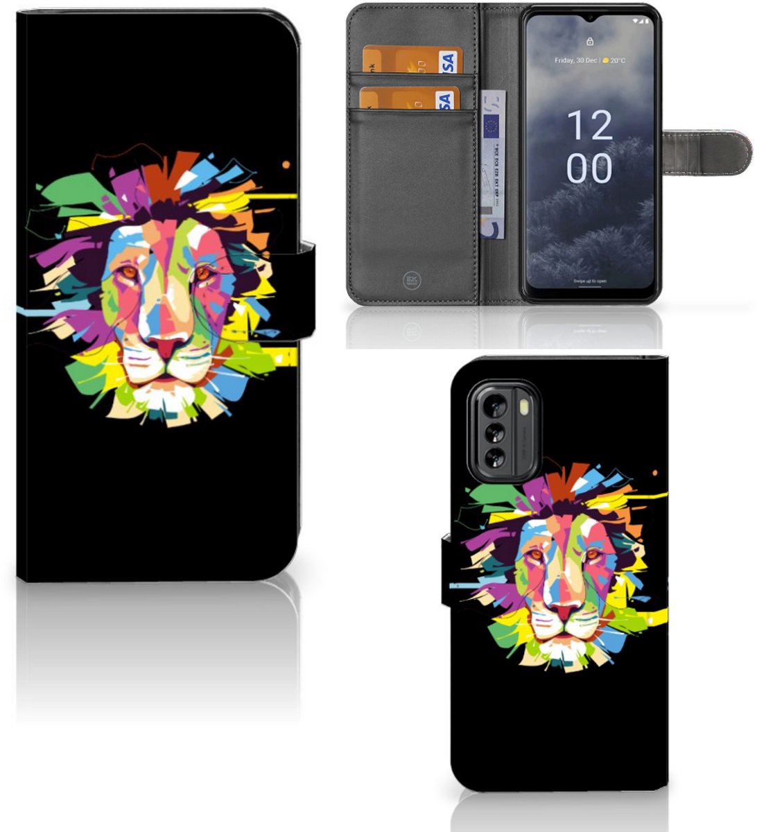 Nokia G60 Leuk Hoesje Lion Color