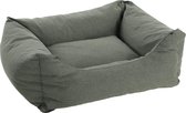 Flamingo - Mand Geneve Rechthoekig Donkergroen - 80 x 67 x 22 cm - Hondenmand - Hondenkussen