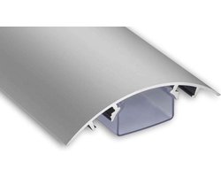 TV design aluminium kabelgoot in mat zilver geanodiseerd in verschillende lengtes van ALUNOVO Kabellijst Kabelmanagement Kabelbeheer Kabelgeleiding (Lengte: 40cm)