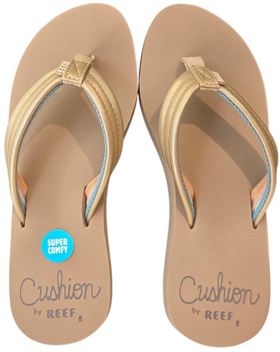 Reef Cushion Breezegolden Hour Dames Slippers Gebroken /Zand Creme
