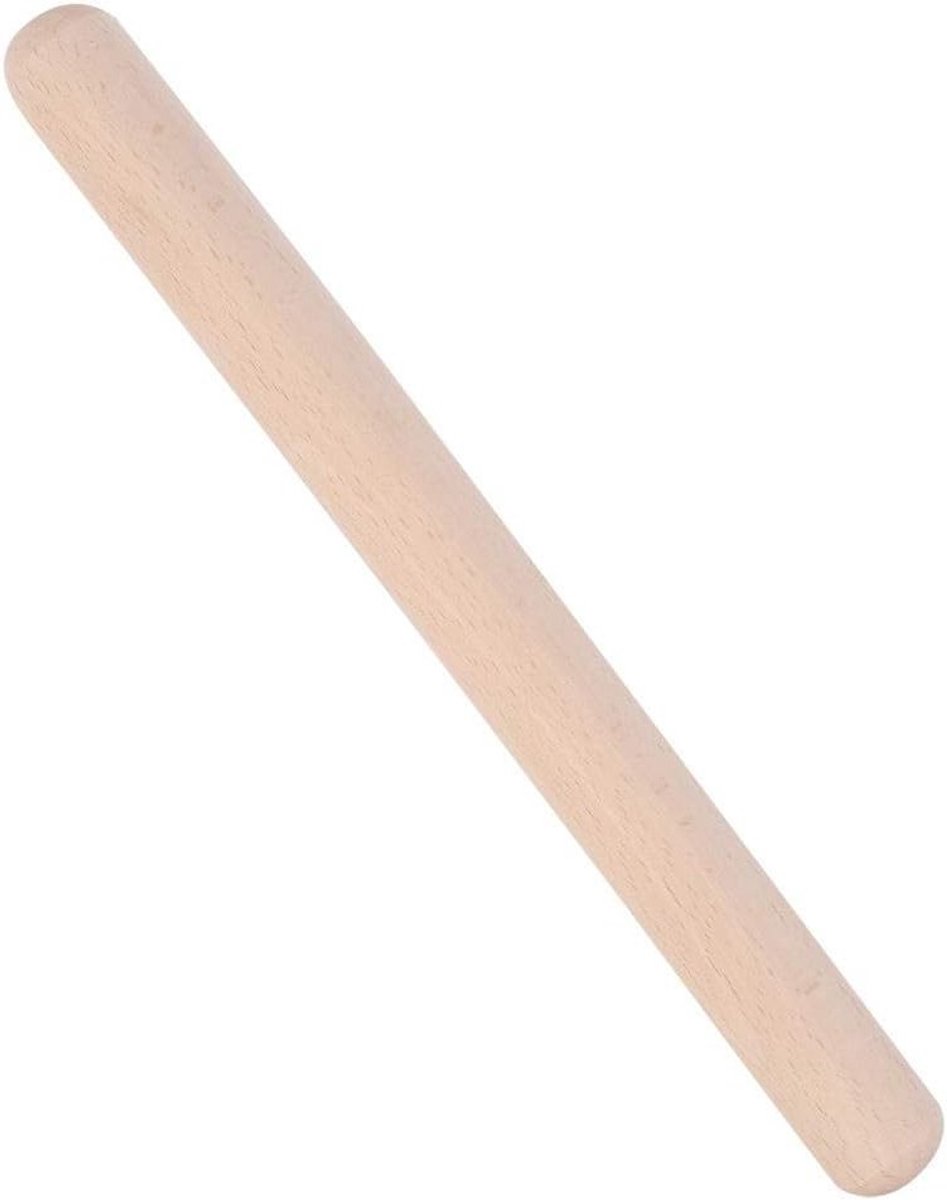 Houten deegroller voor het maken van taarten en pizza's - Professionele bakaccessoires voor de keuken, 29 cm