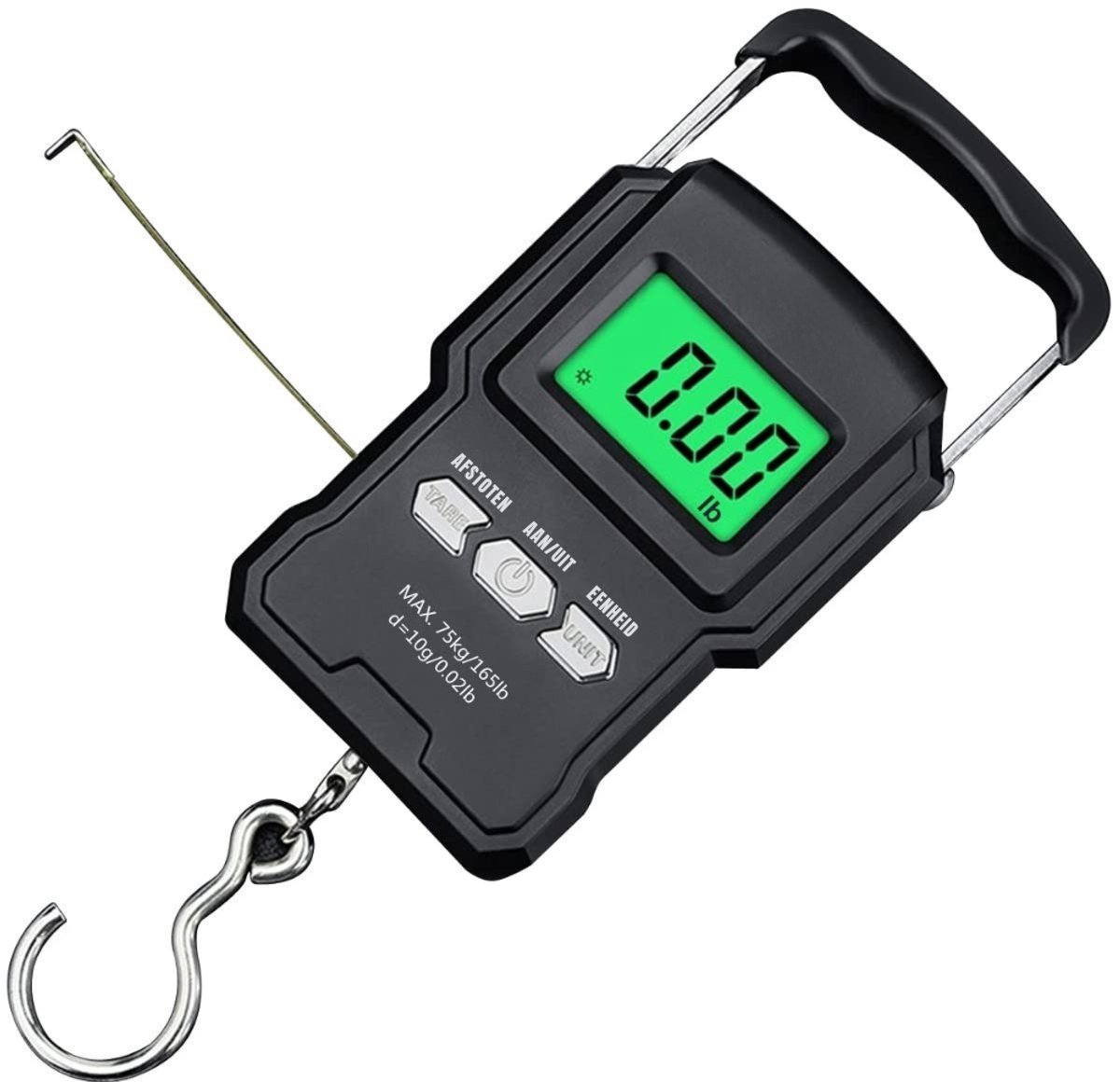 REN® Hangweegschaal - Weegschaal - Zwart - 12cm x 7cm x 3cm