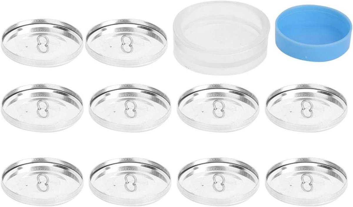 Ronde Knopen Set met Stofhoezen voor DIY Handgemaakte Creaties - 40MM Zelfbedekkende Knopen en Accessoires